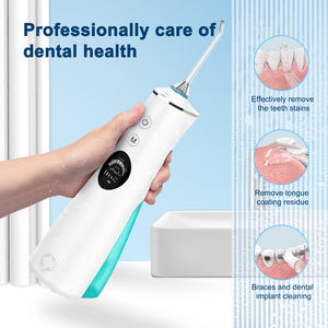 OEM/ODM meilleure vente fil dentaire sans fil irrigateur dentaire oral électrique avec 5 modes écran LCD <span class=keywords><strong>portable</strong></span> fil dentaire à eau - Product Image 3