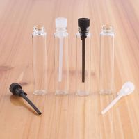 0.5ml 1ml 2ml 3ml distributeur de parfum flacon en verre Tube bouteille Mini verre testeur de parfum bouteille huiles essentielles goutte à goutte bâton pour voyage