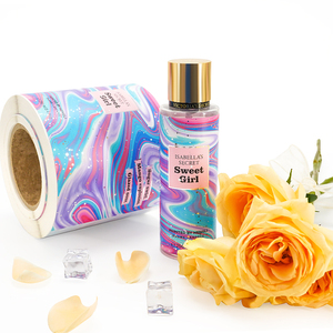 Custom Printing Waterproof Vinyl Cosmetic Logo <b>Sticker</b> Gold Foil <b>Sticker</b> Clear Perfume Label <b>Roll</b> Bottle <b>Sticker</b> - Product Image 4