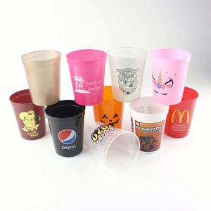 Gobelet en plastique lisse de 16 oz pour fêtes, en PP, résistant à l'ébullition, pour consommation directe, réutilisable, compatible lave-vaisselle - Product Image 4