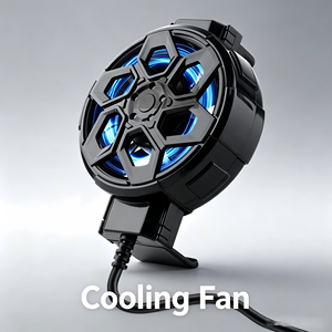 Ventilador USB con Clip para Teléfono Móvil con Luz RGB, Enfriador de Teléfono Portátil de Bajo Ruido para Juegos y Transmisiones en Vivo - Product Image 5