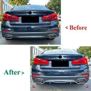 ลิ้นกันชนหลังรถยนต์ สำหรับรถยนต์ซีรีส์ 5 รุ่น G30 LCI ปี 2018-2023 สไตล์ M Sport ดิฟฟิวเซอร์กันชนล่าง อุปกรณ์ตกแต่งภายนอก - Product Image 2