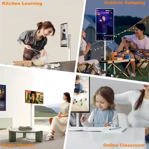21.5 Inch LED Backlit Full HD 1080p White Portable Touch Screen <b>Android</b> 13 Smart <b>TV</b> With Wi-Fi and Built-In Speaker LED Backligh - Product Image 4