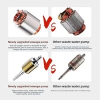 Pompe de relevage des eaux usées série WQ 3HP, 30m³/h, avec turbine en acier inoxydable 304, pompe de drainage submersible, calibre 50mm pour le relevage des eaux usées et des eaux de vidange