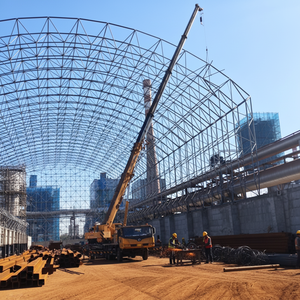 工业钢结构建筑 预制拱形建筑 预制仓库 轻型预制车间 - Product Image 6