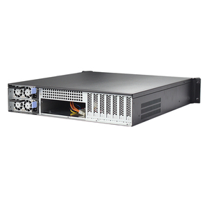 2U <span class=keywords><strong>6</strong></span> <span class=keywords><strong>Bay</strong></span> Máy Chủ Trường Hợp Với Màn Hình Lcd Trao Đổi Nóng Máy Chủ Hỗ Trợ Khung Máy Chủ 3.5 "2.5" HDD Khay Bao Gồm 550W 1 + 1 Dự phòng PSU - Product Image 3