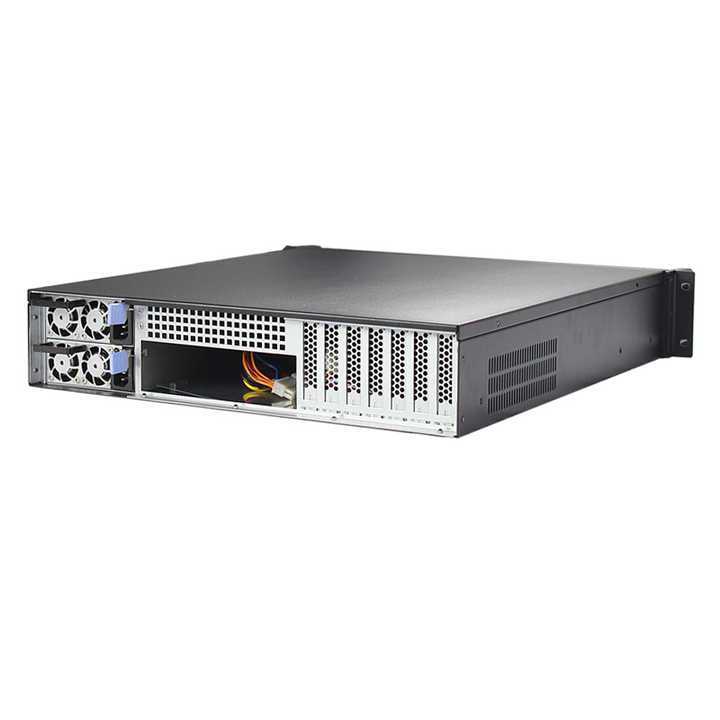 2U 6 Bay Server Case with LCD Screen - Hot Swap Support