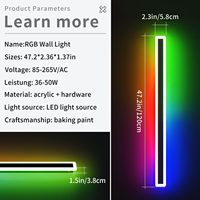 TSINYE Éclairage Moderne Étanche IP65 Extérieur Longue Bande LED Applique Carré Moderne Extérieur Appliques Murales Applique Murale