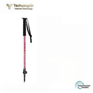 Bâton de randonnée télescopique Yachuangxin 100 cm en alliage d'aluminium bleu, léger et portable, avec poignée antidérapante - Product Image 3
