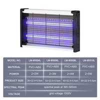 Lampe anti-moustiques électrique à haute tension 1500 volts, murale, UV, piège à insectes électrique, répulsif anti-moustiques