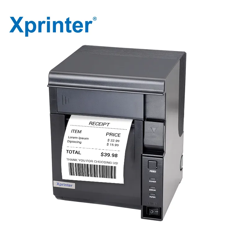 เครื่องพิมพ์ความร้อน80มม. เครื่องพิมพ์หน้ากระดาษ XP-D300M เครื่องพิมพ์ POS imprimante thermique 80มม.