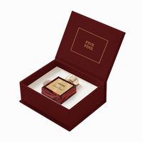 Boîtes d'emballage personnalisées en forme de livre, en papier rigide UV, magnétiques, vides, pour parfums de voiture, avec gaufrage pour Cologne, Parfum et Huiles Essentielles