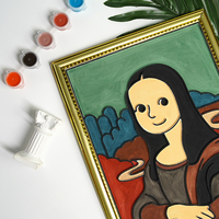 WingArt – Kits de dessin artistique 3D en velours, cadre de toile à peindre avec ensemble de peinture acrylique, écologique, non toxique, 21x29,7 cm