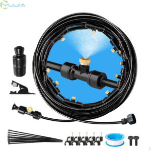 Système de brumisation extérieur pour serre de jardin 32,8/49,2 pieds avec buses de brumisation, filtre à eau et adaptateur en laiton - Product Image 1