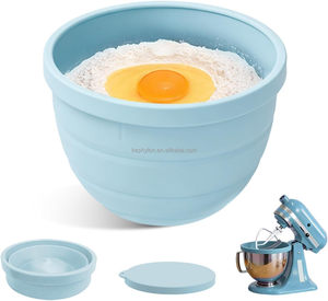 Revêtements de bol en silicone pliables pour batteur sur socle inclinable <span class=keywords><strong>KitchenAid</strong></span> 4,5/5QT, qualité alimentaire, réutilisables - Product Image 2