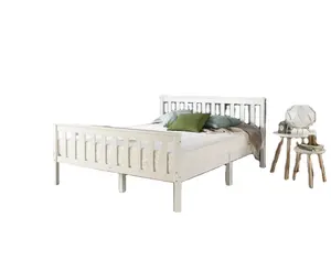 Luxus Schlafzimmer möbel Massivholz Bett Set Hochwertige Holz Doppelbett Home Modern Einfach Robust Bett rahmen