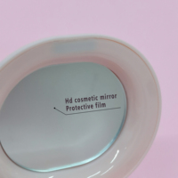 Hochwertige Rosa-Blaue ABS-Kunststoff Magnetische Make-up-Boxen Einzelne Rouge-Lidschatten-Verpackung Leere Rouge-Puderdose Mit Spiegel