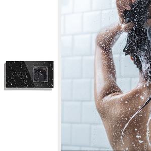 Tuya Vetro Dello Schermo di Tocco del Pannello 157 millimetri Smart Switch 3G1W + Della Parete di UE Casa Intelligente Presa con la copertura impermeabile - Product Image 5