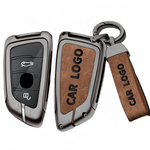 Housse de <span class=keywords><strong>clé</strong></span> de voiture en métal, coque de <span class=keywords><strong>clé</strong></span> de voiture en alliage de zinc pour <span class=keywords><strong>BMW</strong></span> X3 X5 X6 F30 F34 F10 F20 G20 G30 G01 G02 G05 F15 F16 Série 1 3 5 7 - Product Image 1
