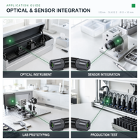 Modul Laser Hijau 532nm Kelas 2 untuk Integrasi Instrumen Optik dan Sensor CE RoHS OEM ODM Langsung dari Pabrik