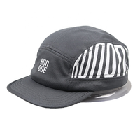 Gorra Deportiva Personalizada de 5 Paneles, de Algodón Liso, con Cierre a Presión, Bordado y Serigrafía, Transpirable y Cómoda