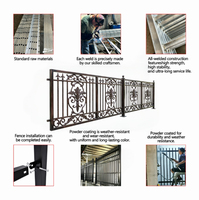 Panneau de clôture en acier à lame verticale 3D YC Outdoor pour jardin, patio, balcon, revêtement en poudre, écologique, antirouille, design robuste