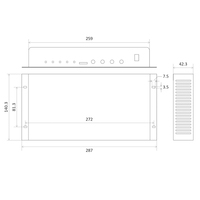 Controlador de pantalla LED a todo color Huidu, reproductor HD de sincronización asíncrona con pantalla de escenario LED, 2 unidades