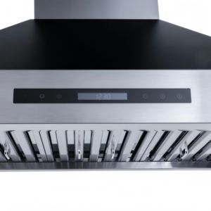 Campana Extractora Eléctrica de Pared de 36 Pulgadas, 1000 m/h, Control Electrónico Táctil Remoto, Acero Inoxidable Negro, para el Hogar - Product Image 4