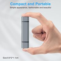 Lector de Tarjetas SD SYONG Pequeño con Doble Cabezal USB C y USB A, USB 3.0 de 5 Gbps, 5 en 1, Compatible con MacBook Tipo C, Teléfonos y Hub USB