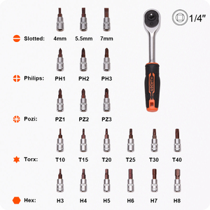 Juego de Llaves de Tubo para Reparación de Automóviles, 46 Piezas, 1/4\", Universal, para Trabajos Manuales, Precio de Fábrica HARDEN - Product Image 4