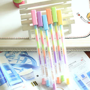 قلم حبر مائي ملون 6 ألوان من البلاستيك - Product Image 5