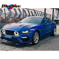 Kit de carrosserie de tuning automobile de haute qualité Mach1 Design, lifting du pare-chocs avant avec éclairage de calandre LED pour Mustang 2018-2023