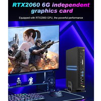 Mini Pc Nuc Gtx1660S/Rtx2060 6G 9Th Gen Core I5 I9 I7 Barebone, ventilador de escritorio para juegos, ordenador Mini Pc con luz, novedad de fábrica