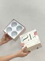 Boîte d'emballage de bougie en céramique de soja naturel de luxe avec logo personnalisé imprimé boîtes d'emballage de mini bougie en papier pour cadeaux