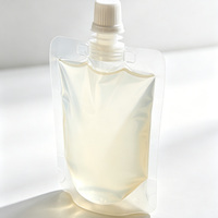 Pochettes souples transparentes personnalisées de qualité supérieure, anti-fuite, de qualité alimentaire, avec bec verseur, pour 100ml, 200ml, 320ml