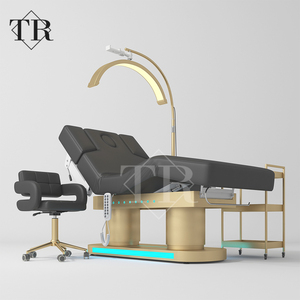 Camilla de Estética Turri, Cama de Spa de Lujo con Luz Incluida, Cama de Masaje, Cama de Tratamiento de Belleza, Sillón Camilla para Spa - Product Image 1