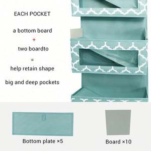 Multifunction 5-Layer Foldable Door Hanging Bag Storage Organiser with Clear Window for Garage Clothing <b>Shoes</b> <b>and</b> Towels Socks - Product Image 5