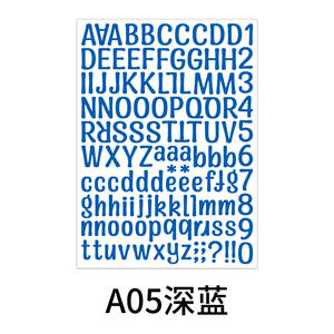 DIY アルファベットと数字のステッカー 8色 自己粘着式 カラフルな文字ステッカー - Product Image 4