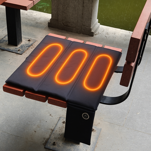 OEM 3-Zone Heated Seat Cushion for Outdoor <strong>Bench</strong> Electric Seat <strong>Pad</strong> with Independent Heating, Power Switch, CE/RoHS Certified - Product Image 6