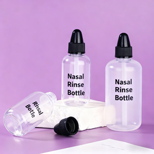 Botella de Lavado Nasal de 120 ml y 250 ml, Limpiador Nasal para Adultos y Niños, Botellas de Plástico LDPE Vacías de 8 oz para Uso con Medicamentos Líquidos - Product Image 3