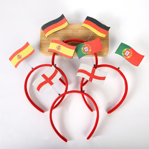 Serre-tête à motif drapeau Coupe du Monde de Football 2026 États-Unis Canada Mexique, accessoire de décoration pour fête de supporters - Product Image 6