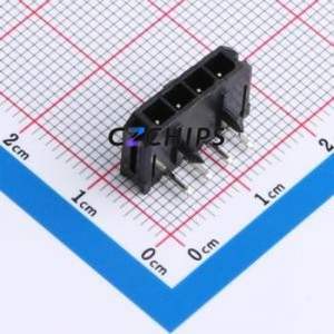 43650-4AWS Wire-to-Board Pin Header Bent Lead Through Hole,P=3mm Connector 1x4P 3mm Right Angle Insert 4P - Product Image 1