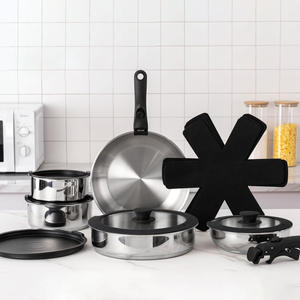 ชุดเครื่องครัวไมฟานสโตนเคลือบกันติด 10 ชิ้น สแตนเลสสตีล พร้อมด้ามจับถอดได้ ใช้กับเตาอบได้ ล้างมือเท่านั้น - Product Image 1