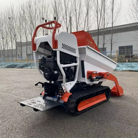 CE/EPA-zertifizierter LOONG SHEEN Selbstladender Mini-Dumper 800kg Raupenlader 0,3m Schaufel 16,8KW EPA-Motor Kostenloser Versand Lader