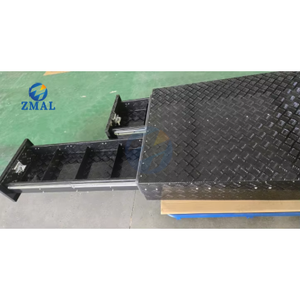 Black Power-coated Aluminum <strong>Tool</strong> Chest Heavy-duty Pickup Truck Trailer <strong>Toolbox</strong> <strong>with</strong> Sliding Drawer for Heavy-duty Guide Rail - Product Image 3