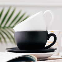 Ensemble de tasses à thé et soucoupes en céramique fine blanche, personnalisé, vintage, style européen anglais, pour le thé de l'après-midi, en céramique avec soucoupe