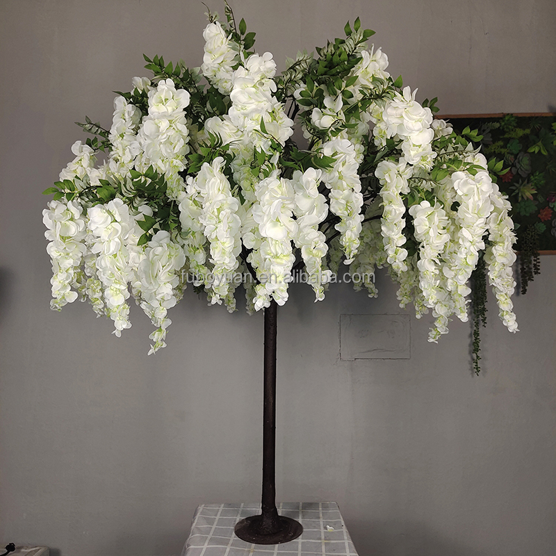 Arbre à fleurs de glycine blanche de 1,5 m