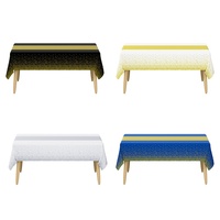Nappe de table géométrique jetable personnalisée pour fêtes d'anniversaire, restaurants et mariages transfrontaliers