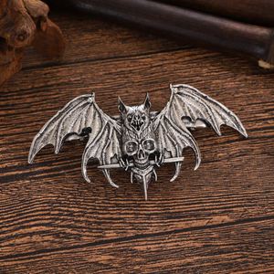 Viking Retro Skull Bat Hair <b>Clip</b> for Women's Updo Gothic Norwegian Style Party Accessories Witch Bat Flower Hair <b>Clip</b> - Product Image 1