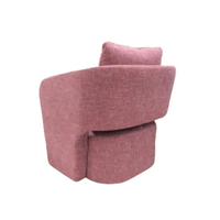 Fauteuil en tissu rose minimaliste moderne pour la chambre à coucher et les espaces de détente du salon, meubles GCON